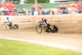 Speedway rider on the track Royalty Free Stock Photo